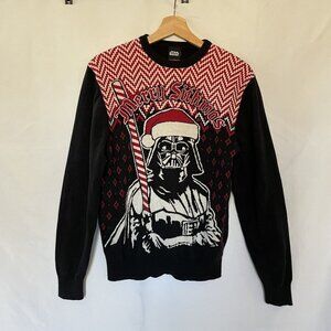 Star Wars black and red darth vader merry sithmas sweater christmas women's M